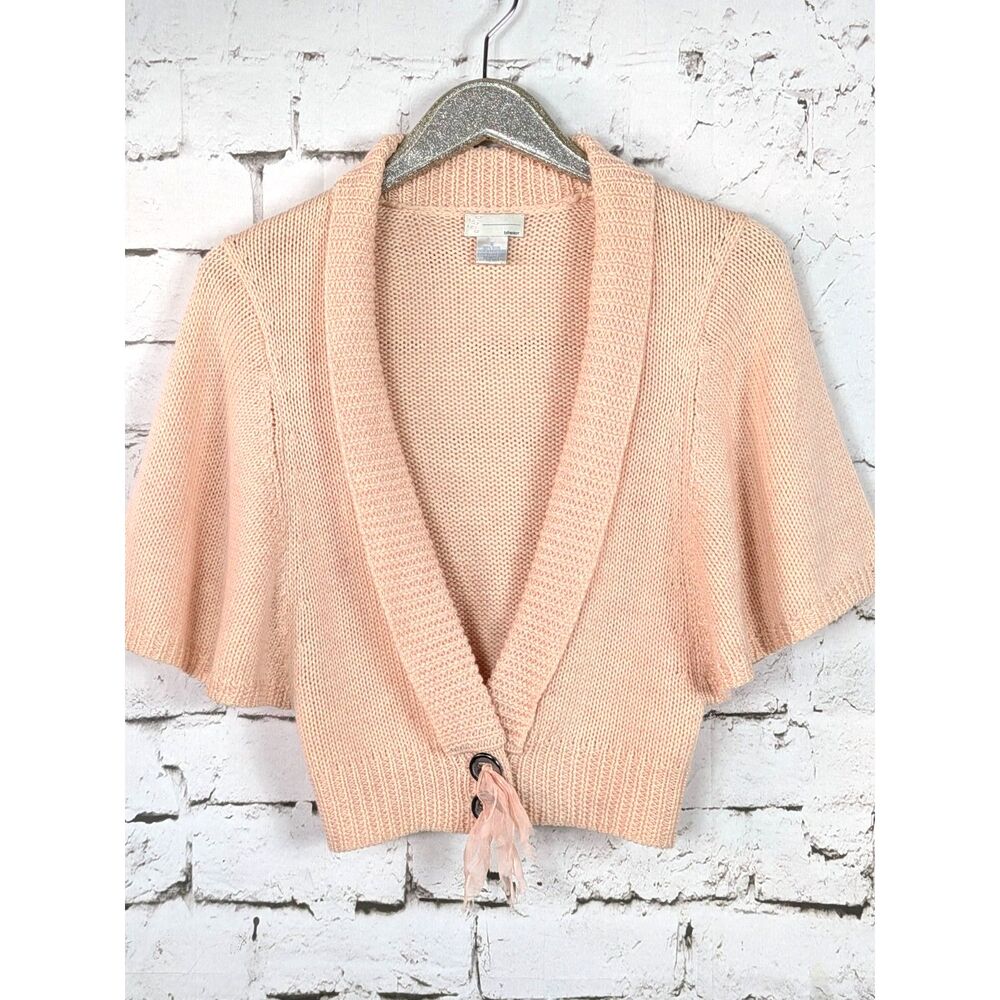 BIBELOT 100% Wool Balletcore Cardigan Coquette Twee Preppy Soft Knit Small